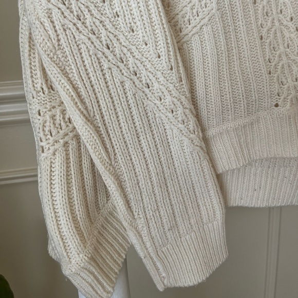Top Shop Cream Knit Sweater (Size 8/Medium) - Picture 3 of 4